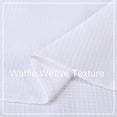 thumbnail image 4 of Kitchen Waffle Weave Tier Curtains Waterproof Rod Pocket Short Curtain Bathroom Valance, 4 of 8