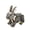White, variant on 288PCS 3D Wooden Rabbit Puzzle Model, DIY Mechanical Bunny Assembly Kit, Wind-Up Jumping Desktop Ornament Craft Building Set(Yellow)