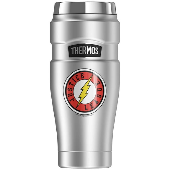 Flash The Flash Athletic Logo, THERMOS STAINLESS KING Stainless Steel Travel Tumbler, Vacuum insulated & Double Wall, 16oz