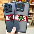 thumbnail image 2 of Funda mate para Xiaomi 13 12 12S 12T 11 11T 10 10T 10S 9 6X 5X PRO LITE 5G Funda Shell los guapos dibujos animados de Los Vengadores de Marvel, 2 of 5