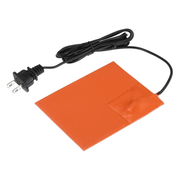 Uxcell Silicone Heating Pad, 120V 150W Car Engine Block Oil Pan Heater Heater Strip for Constant Temperature 127mm x 102mm