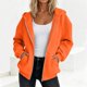 thumbnail image 1 of Neewe Hoodies Shirts for Women Early Fall Long Sleeve Tops Plain Outfits Tops Fashion Full Zip Tees 2025, 1 of 7