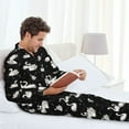 thumbnail image 6 of Goofa Swan And Dragonflies for 2-piece Loungewear Set Men’s Sleepwear Set Soft PJs Cozy loungewear Comfy Sleep Set Winter Pajamas-Large, 6 of 7