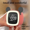 thumbnail image 4 of Matsuzay Reloj despertador de dibujos animados para niños, reloj LED, entrenador de sueño, Control de luz nocturna recargable, temporizador de Decoración del hogar, 4 of 6