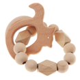 thumbnail image 2 of Anillos de de Bebés Mordedor Juguetes para primera Juegos de Ardilla Yotijar Pulsera de la dentición de madera, 2 of 7