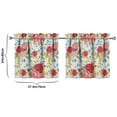 thumbnail image 4 of Kitchen Window Curtains over Sink Pioneer Small Window Treatment White Cafe Short Curtains for Bathroom Tier Drapes 27.5x24inch, 4 of 4