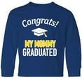 thumbnail image 3 of Inktastic Congrats My Mommy Graduated with cap Long Sleeve Youth T-Shirt, 3 of 5