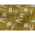 thumbnail image 4 of oneOone Viscose Jersey Fabric Arrow Sign & Check Kasuri Printed Craft Fabric BTY 60 Inch Wide, 4 of 5