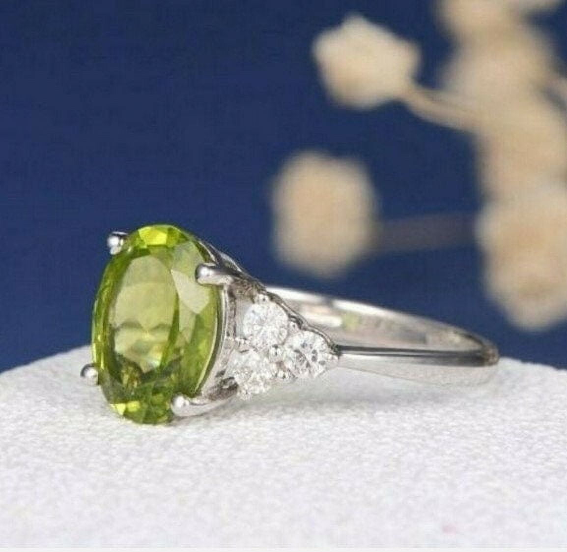 AAA Quality Peridot Ring, Natural Peridot Ring, Handmade Gold Plated Silver Ring, Handmade 925 buy Sterling Silver Ring, Unique Delicate Ring