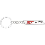 ST Line Emblem Key Chain 3D Metal Badge for Universal Ford Kuga 2018 Focus Mk3 Fiesta 2019 Ecosport 2009-2015 Mondeo