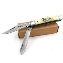 Wild Turkey Handmade Gentleman's Trapper Folding Pocket Collectors Knife EDC (Duck)