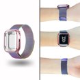 thumbnail image 1 of Correa para apple watch compatible con 42mm / 44mm metálica+ Case completo protector de pantalla Mamá Pulpo Milanese mica completa, 1 of 6