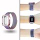 thumbnail image 1 of Correa para apple watch compatible con 42mm / 44mm metálica+ Case completo protector de pantalla Mamá Pulpo Milanese mica completa, 1 of 6