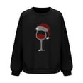 thumbnail image 4 of WXLWZYWL Merry Christmas Sweatshirt for Women Long Sleeve Xmas Shirts Cute Santa Print Crewneck Holiday Pullover Tops, 4 of 4