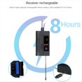 thumbnail image 3 of de Micrófono Lavalier Dual Inalámbrico UHF, Alcance de 30 M para Cámara DSLR, Teléfono, Grabación de Entrevistas, Micrófono de Solapa, 3 of 5