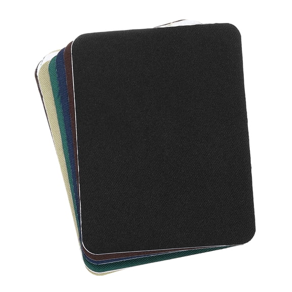 Uxcell Fabric Patch Iron-on Patches Black, Brown, Dark Blue, Khaki, Dark Green 4"x5" for Clothes Pack of 20