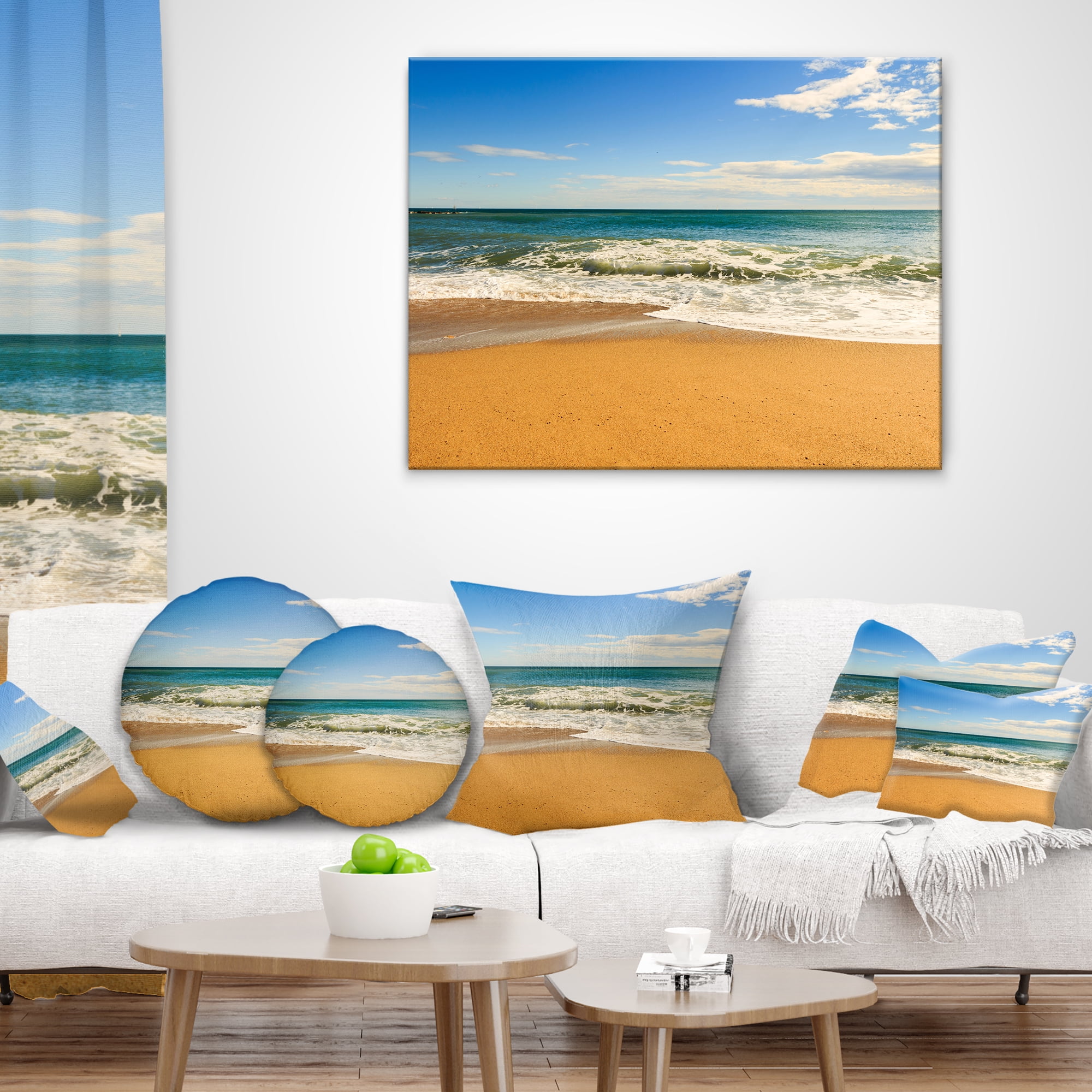 Designart Daylight Relaxation - Landscape Photography Throw Pillow - 12x20
