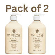 Hairitage Double Down Co-Wash Conditioning Wash Shampoo | 13 fl oz | Gentle Cleansing & Moisturizing Formula | For All Hair Types | Sulfate-Free, Paraben-Free, Cruelty-Free Pack of 2