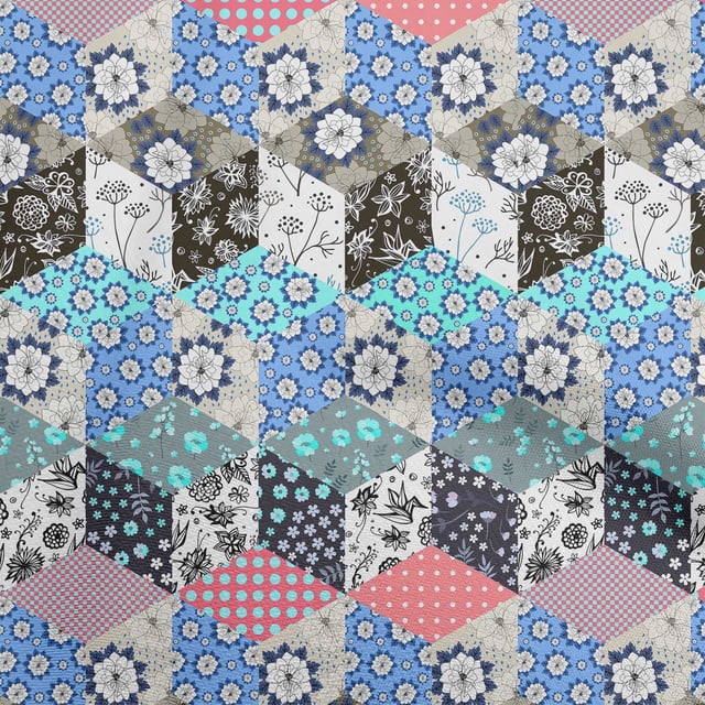 oneOone Rayon Light Pink Fabric Floral Craft Projects Decor Fabric Printed By The Yard 56 Inch Wide