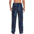 thumbnail image 3 of Uemuo Shining Christmas Tree Pattern Men's Wide Leg Palazzo Lounge Pants with Pockets Light Weight Loose Comfy Casual Pajama Pants-X-Large, 3 of 9