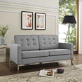 thumbnail image 4 of Modway Loft Upholstered Fabric Loveseat, Blue, 4 of 5