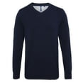 thumbnail image 1 of Asquith & Fox Mens Cotton Rich V-Neck Sweater, 1 of 2