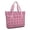 Pink Pug Puppies, variant on Tote Bag for Women - Paw Prints and Bones Shoulder Bag - Large Utility Work Duffle Bag with Zipper Handbag for Travel, Work, Sprots