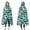Blue Dinosaurs Camouflage, variant on Wearable Blanket,Blue Dinosaur Skeletons Pattern Hooded Wearable Flannel Blanket for Adults & Teens,Winter Poncho Shawl Wrap Cape Cozy Anti-Pill,50"x60"