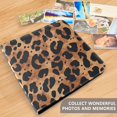 thumbnail image 4 of FORMRS 3 Ring Photo Album 4"x6" Self Adhesive Large Capacity PU Leather Cover, Leopard Pattern, 4 of 8