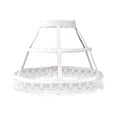 thumbnail image 3 of Women 2 Hoops Pannier Petticoat Skirt Ruffles Birdcage Hollow Out for Lolita Wedding Bridal Dress Cosplay Accessories white, 3 of 7