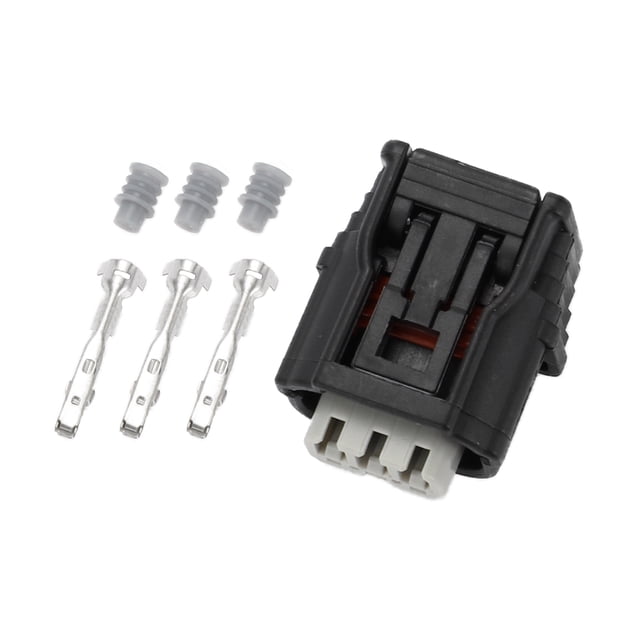 Conector de terminal de cable hembra de 3 pines y 4 barras para sensor MAP, ranura superior, para Honda