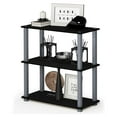 thumbnail image 3 of Furinno Turn-N-Tube 23.6 W x 11.4 D x 29.5 H 3-Shelf Decorative Shelves, Black and Gray, 3 of 5