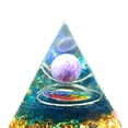thumbnail image 2 of Pirámide De Cristal Pirámide De Cristal Decoración Pirámide de orgonita de 5 cm Heal Reiki Orgone Generador de energía Piedra de cristal (A), 2 of 4