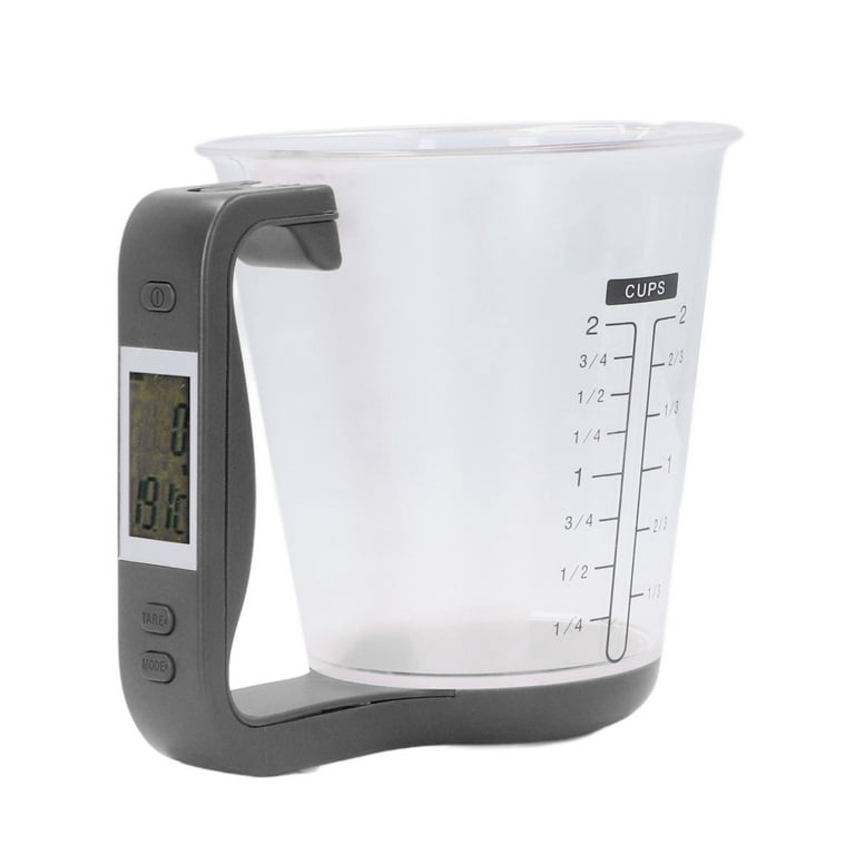 DOITOOL 1PCS Digital Measuring Cup with Scale,Digital Kitchen Food Scale  and Measuring Cup,4 Cup Liquid Measuring Cups with LCD Display for Weigh