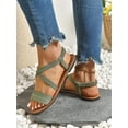 thumbnail image 6 of Plus Size Slip-On Summer Casual Comfortable Lightweight Versatile Sandals for Women, 6 of 11