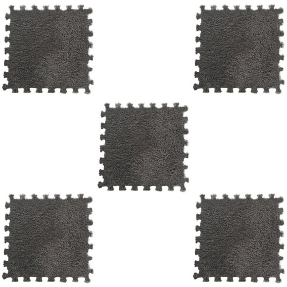Agiferg 5 Pcs Tapis Écologique en Velours de Polyester Carré de 11,81 Po, Casse-Tête, en 14 Couleurs