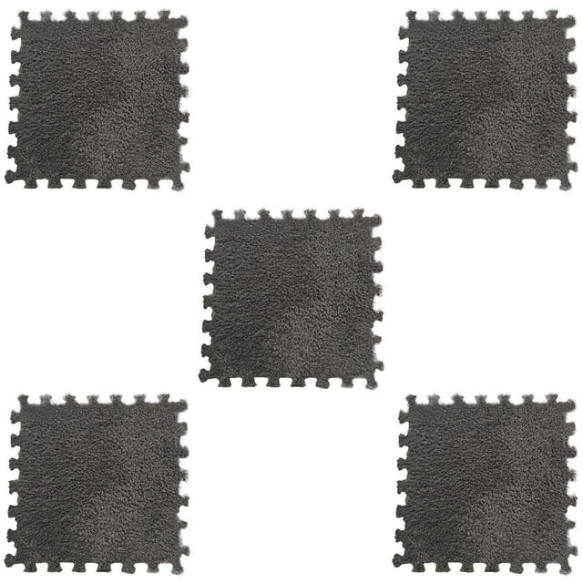 QTOCIO 5 Pcs Tapis en Velours Polyester Casse-Tête 11.81 Pouces en 14 Couleurs