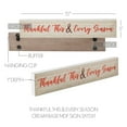 thumbnail image 4 of VHC Brands Thankful This & Every Season Cream Base MDF Sign 3x15, Holiday Decoration for Tabletop, Table Decor for Thanksgiving, 4 of 5