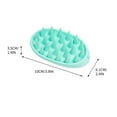 thumbnail image 2 of EARSTMAKEUP Hair Scalp Massager Shampoo Brush with Soft Silicone Bristles for Scalp Care and Hair Growth,Shower Head Scalp Scrubber Exfoliator for Dandruff, Wet & Dry for Men,Women and Kids,Green, 2 of 8