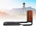 thumbnail image 1 of Hand Grip L Bracket for Z F Camera, L Shape Bracket Wooden Grip with 1/4 Inch Screw Hole, Handgrip L Shape Grip, Built in Quick Release Plate for Arca, 1 of 7
