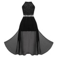 thumbnail image 7 of JAJAHO Sequin Girls Dress Sleeveless Sparkly Slim Fit High-Low Midi Ball Gown Formal Party Prom Wear Girl Dresses 12-16Y, 7 of 7