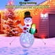 thumbnail image 4 of Muñeco de nieve inflable de tela LED Toystoory Adorable 5 pulgadas giratorio a prueba de lluvia decoración fiesta en el patio, 4 of 6