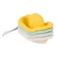 thumbnail image 4 of Hopscotch Lane Stack and Strain Boats - 3 Pack Plastic Bath Toys, Baby and Toddler 6+ Months, 4 of 9