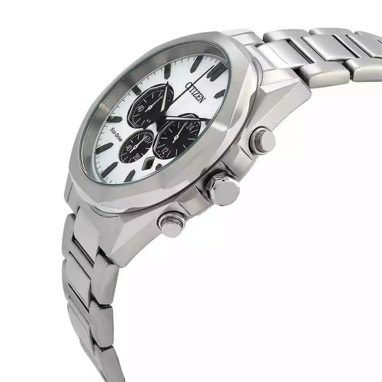 Citizen Eco-Drive Chronograph White Dial Men's Watch CA4590