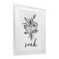 thumbnail image 2 of Bathroom Herb Soak White Framed Print Under Glass, design by Lettered and Lined, 2 of 8