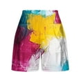 thumbnail image 4 of Itsame Sports Shorts Women Lanyard Short Sweatpants Pocket Printed Tight Short Pants Multicolor Size 2XL, 4 of 5