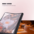 thumbnail image 3 of Transparent Restaurant Menu Covers for A4 Size Book Style Cafe Bar 10 Pages 20 View, 3 of 5