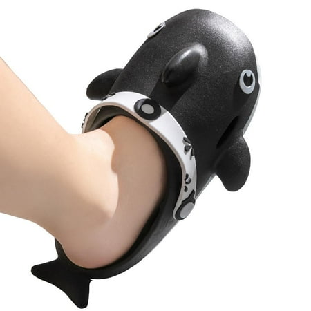 

BESTHUA Cute Slippers for Women Men Anti-Slip Novelty Shark Slides Animal Cute Slippers Shower Slippers Indoor/Outdoor Non-Slip & Quick Dry upgrade