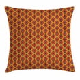 thumbnail image 1 of Burnt Orange Throw Pillow Cushion Cover, Abstract Flourishing Nature Pattern with Blooming Petals and Foliage Leaves, Decorative Square Accent Pillow Case, 18 X 18 Inches, Multicolor, by Ambesonne, 1 of 2
