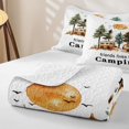 thumbnail image 4 of Erosebridal Retro Camper RV Print Quilt King,Happy Camping Theme King Coverlet Set For Camping Lover,3-Piece, 4 of 7